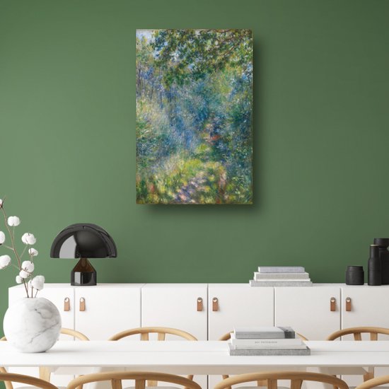 Chemin dans la forêt - Tableau Pierre-Auguste Renoir - Tableau Arbres - Tableaux sur toile Maîtres anciens - Décoration murale classique - Tableau sur toile - Décoration salon 75x100 cm