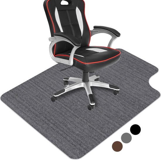 Tectake® - Vloerbeschermende Mat Voor Bureaustoelen - Wit