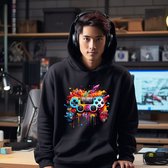 Stoere Playstation hoodie 7-8 jaar zwart