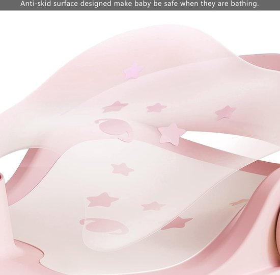Babybadzitje met sterke zuignap, 3 standen, antislip, voor peuters, 6-18 maanden, roze van Topmark — afbeelding 5