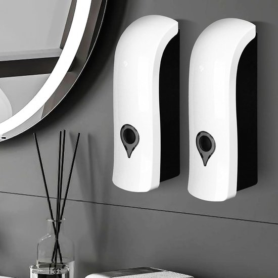 Zeepdispenser wandbevestiging - 3 x 400 ml kunststof shampoo douchegel conditioner dispenser voor keuken, badkamer, hotel