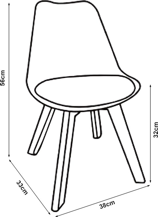 Chaise haute Elvdal 56x38x33 cm lot de 2 rose [en.casa]
