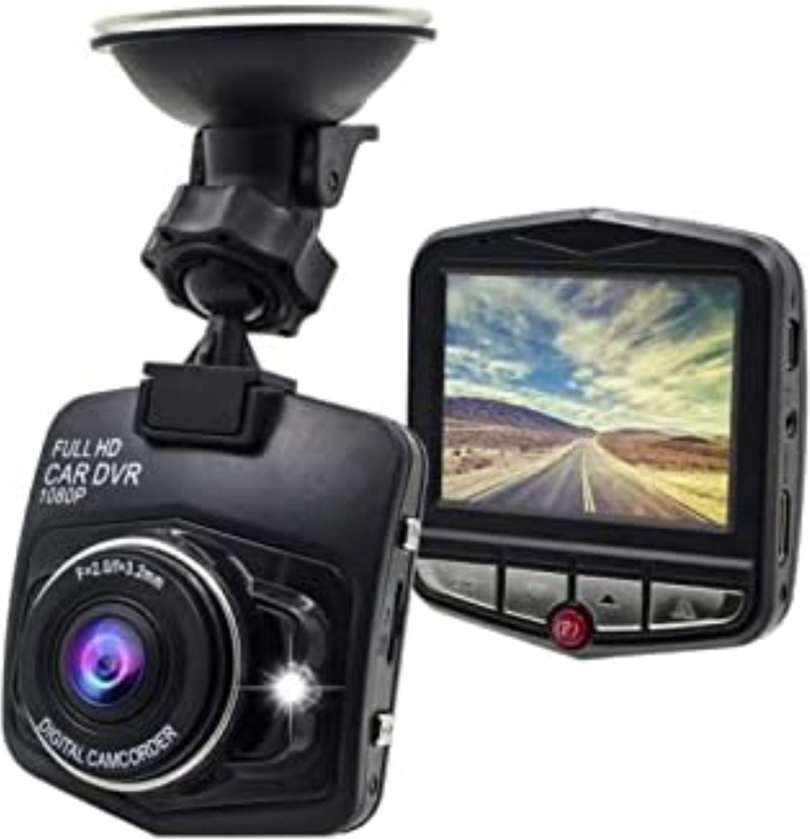 Dashcam Auto - 1080p - Mini Dash Cam - Night Vision - Loop Recording - Compact Design