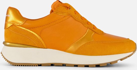 Tamaris Sneakers oranje Leer - Dames - Maat 37