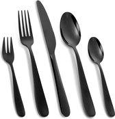 Bestekset voor 6 personen, 30-delig bestek set incl. mes, vork, lepel, hoogwaardig roestvrij stalen bestek, vaatwasmachinebestendig