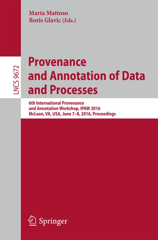 Provenance and Annotation of Data and Processes - cover