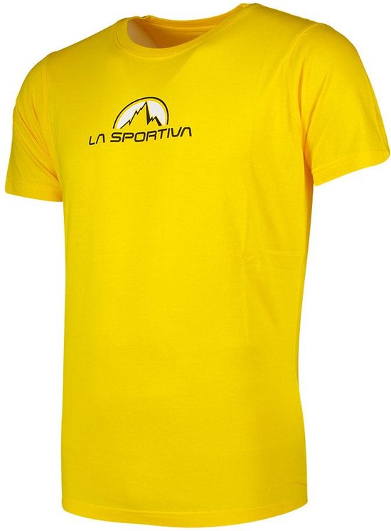 La Sportiva Footstep Korte Mouwen T-shirt Geel Man