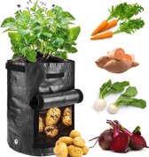 Winkrs - Kweekzak Growbag Grow Bag voor aardappelen groenten en planten - Groeizak zwart 35x45CM Large