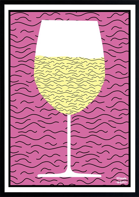 WHITE WINE - Poster A2 - Frank Willems