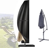 Beschermhoes voor parasol, 600D Oxford, afdekking voor parasol van 2 tot 4 m, waterdicht, weerbestendig, UV-bestendige afdekhoes (265 x 50/70/40 cm)