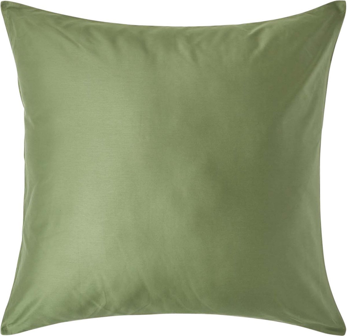 Homescapes Biologisch Kussensloop 80x80 cm – Mosgroen – 100% Egyptisch Katoen Satijn – Draaddichtheid 400