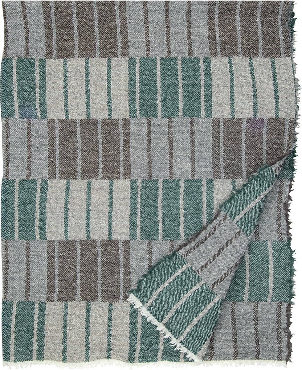 Lapuan Kankurit Wollen Plaid - SOINTU (140x180cm) Groen - Plaids.shop®