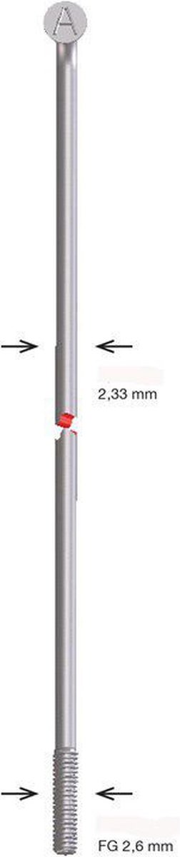 Alpina spaak 13x190 verzinkt zonder nippel doos a 144