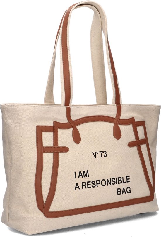 V73 Responsibility Shopping Must Shoppers Dames - Beige - Maat ONESIZE