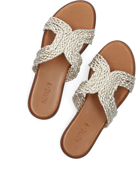 Notre V 443033 Slippers Dames Goud Maat 37 bol