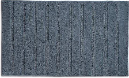 Badmat, 80 x 50 cm, Katoen, Rook Blauw - Kela | Megan