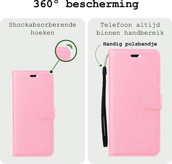 Étui pour Google Pixel 8a - Étui de Bookcase à rabat - Étui pour Google Pixel 8a - Rose clair