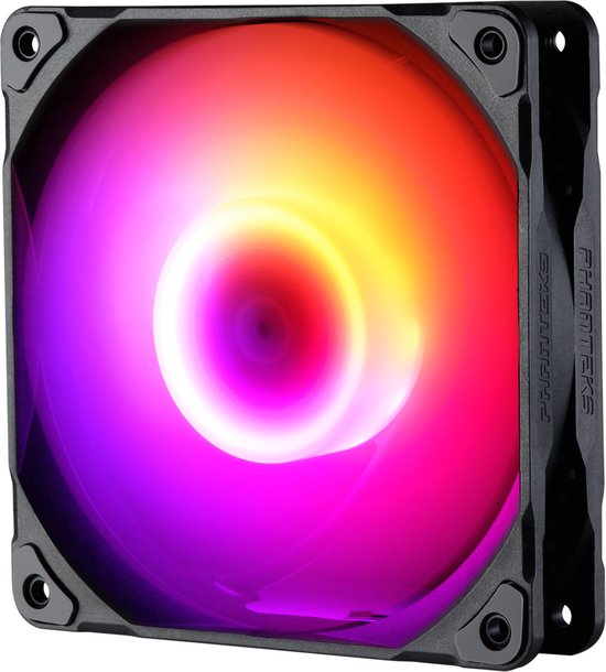 Phanteks PH-F120M25 - Ventilatorhuis - 3-pack - 120mm - 84.26 CFM - 500 - 2000 RPM - 35.7 dBA - D-RGB - 4-pin PMW - zwart, wit