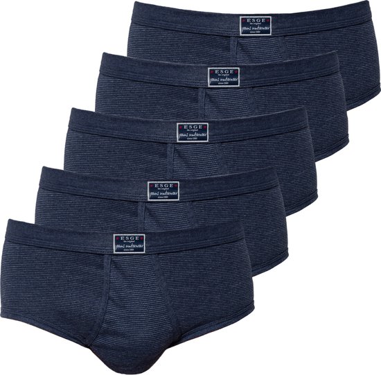 ESGE Heren Slip met voorsluiting 5 pack- Fijnrib Jeans