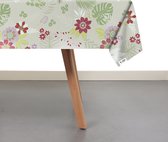 Raved Tafelzeil Wilde Bloemen  140 cm x  230 cm - Groen - PVC - Afwasbaar