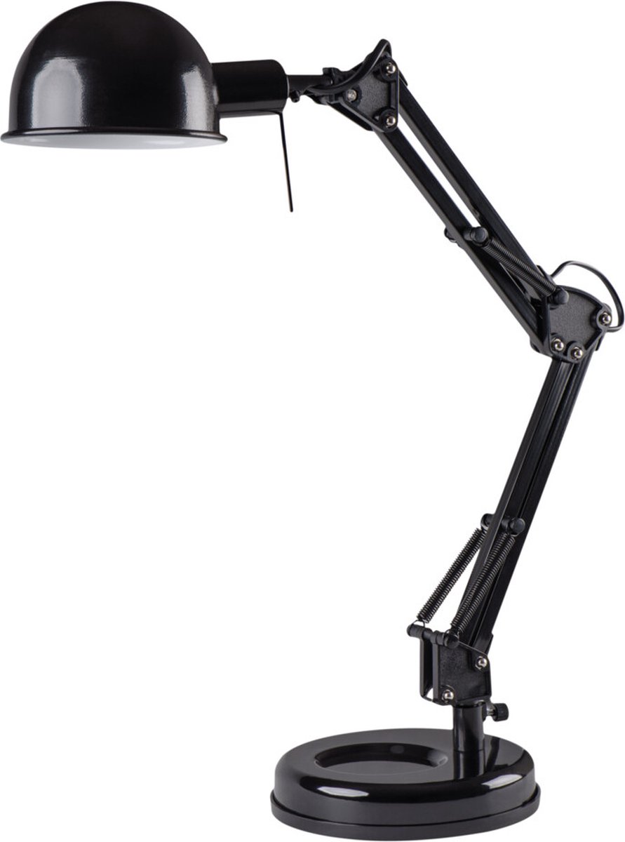 Kanlux PIXA Bureaulamp 1x40W Zwart + Wipschakelaar 19301