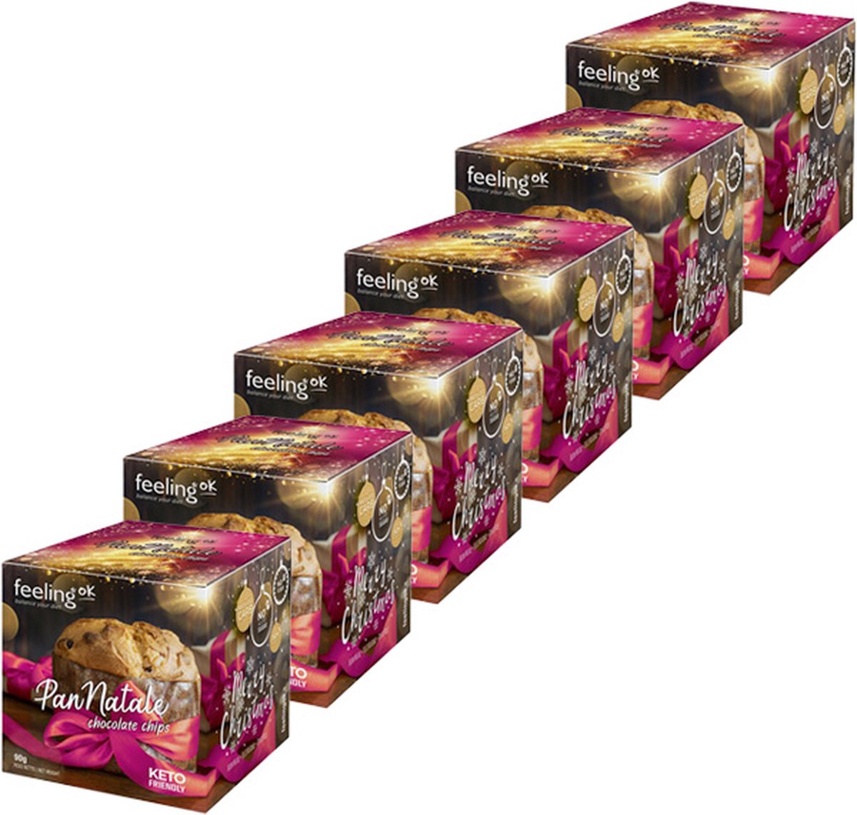 Goedkoopste Feeling OK | Pan Natale | Chocolate Chips | 6 stuks | 6 x 90 gram