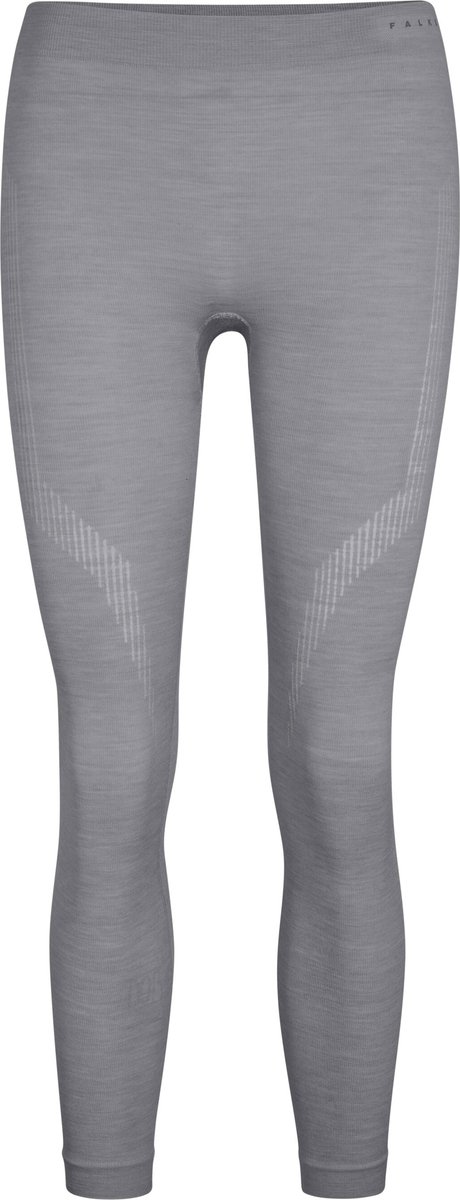 FALKE Wool-Tech Long Tights sneldrogend wol functioneel lang functioneel ondergoed dames grijs - maat M