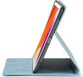 iPad Pro 9.7 Bookcase hoesje - CaseMania - Effen Aqua - Kunstleer