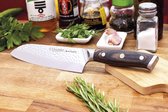 Kimura Santokumes keukenmes multifunctioneel mes keukenmes originele keukenhulp voor de Aziatische keuken vlees, vis en groenten 17,5 cm 7" mes