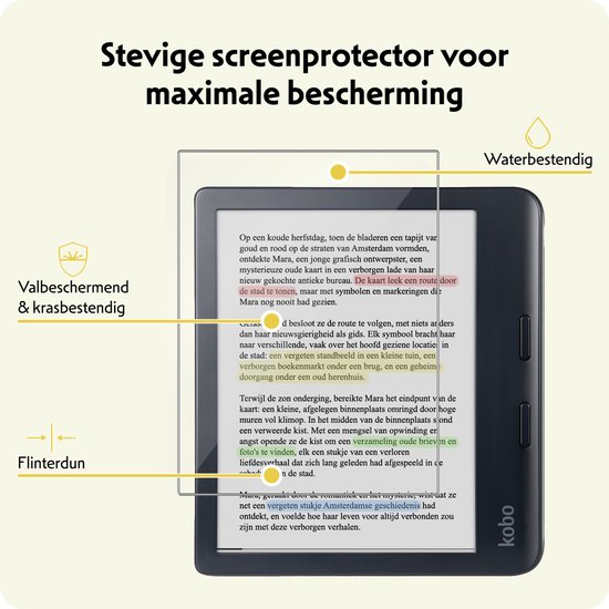 Screenprotector - Geschikt voor - Kobo Libra Colour - Screenprotector Bescherm Glas Gehard Screen Protector - 2 Stuks van OMENEX — afbeelding 5