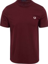 Fred Perry - T-Shirt Bordeaux R82 - Heren - Maat S - Slim-fit