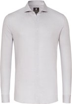 Desoto - Essential Overhemd Hai Piqué Pied De Poule Beige - Heren - Maat 44 - Slim-fit