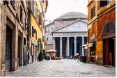 Muurdecoratie Italië - Rome - Gebouwen - 180x120 cm - Tuinposter - Tuindoek - Buitenposter