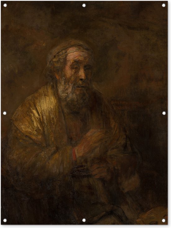 Tuinposter - Tuindoek - Tuinposters buiten - Homerus - Rembrandt van Rijn - 90x120 cm - Tuin