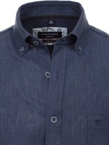 Casa Moda Blauw Linnen Overhemd Button Down Boord - L