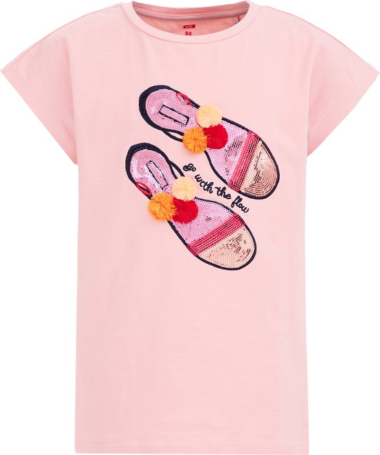 WE Fashion Meisjes T-shirt met embroidery