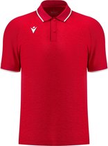 Macron Glory Aulos Polo Heren - Rood / Wit | Maat: 4XL