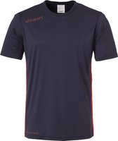 Uhlsport Essential Shirt Korte Mouw Kinderen - Marine / Rood | Maat: 116