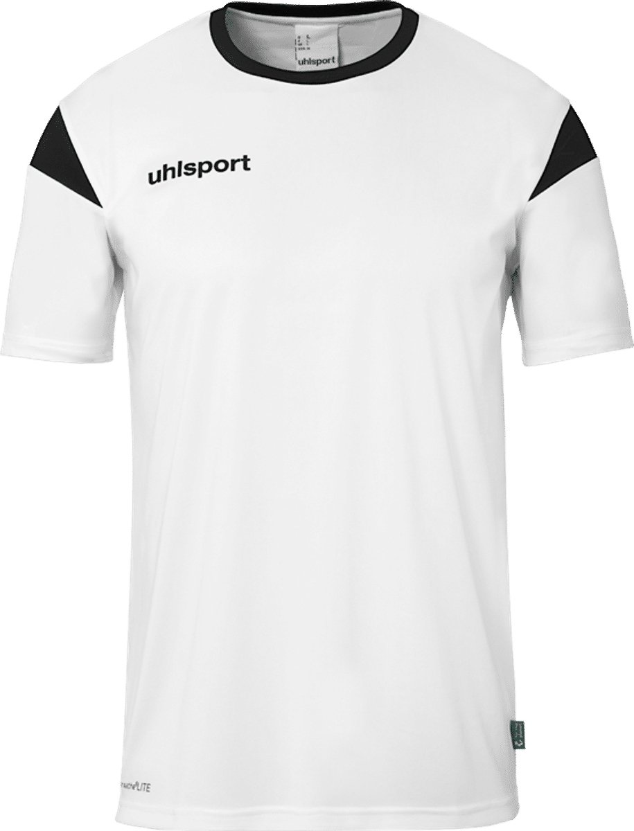 Uhlsport Squad 27 Shirt Korte Mouw Kinderen - Wit / Zwart | Maat: 164