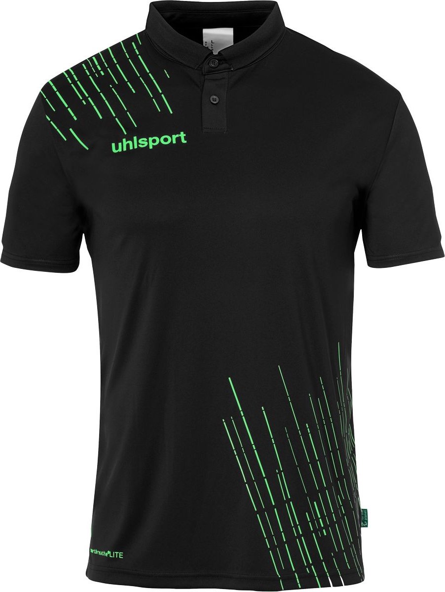 Uhlsport Score 26 Polo Heren - Zwart / Fluo Groen | Maat: L
