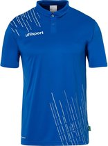 Uhlsport Score 26 Polo Heren - Royal / Wit | Maat: L