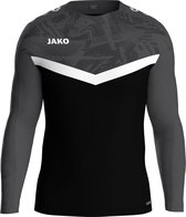 Jako Iconic Sweater Kinderen - Zwart / Antraciet | Maat: 116