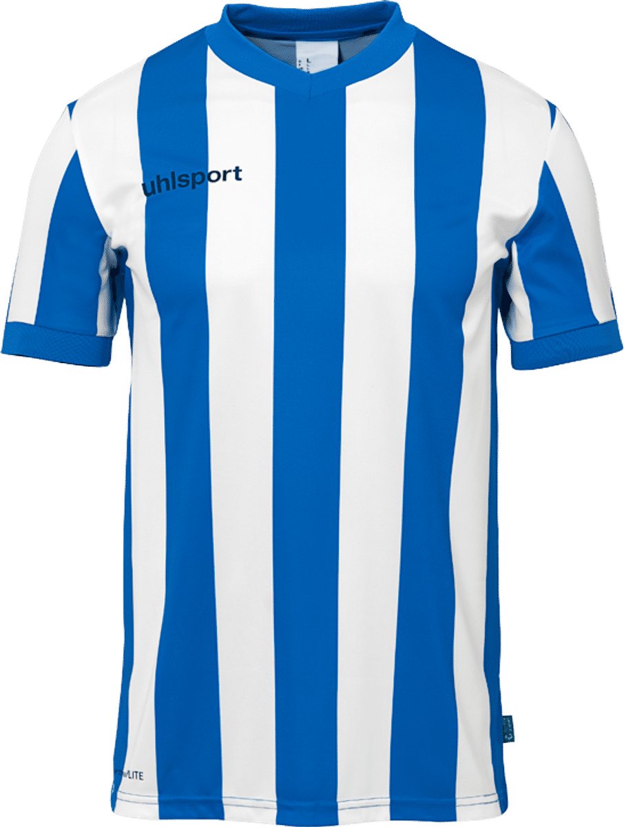 Uhlsport Stripe 2.0 Shirt Korte Mouw Kinderen - Royal / Wit | Maat: 152