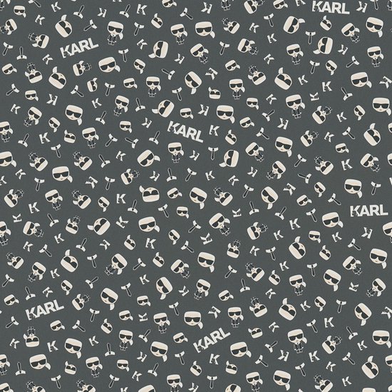 Exclusief luxe behang Profhome 378437-GU vliesbehang glad design mat zwart wit grijs 5,33 m2