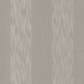 Strepen behang Profhome 956607-GU textiel behang gestructureerd met strepen mat grijs 5,33 m2