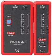 UNI-T UT681L kabeltester voor UTP netwerkkabel met RJ45 (8P8C) en RJ11 (6P4C) connector