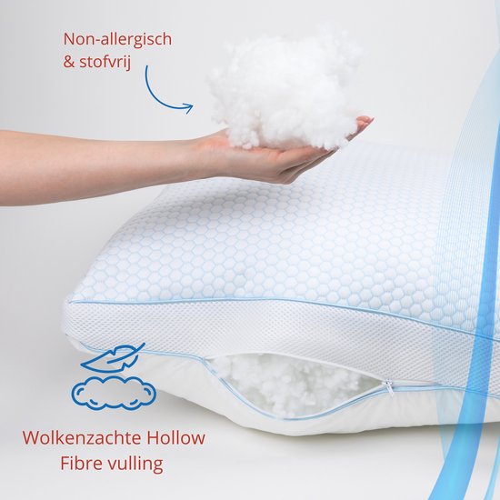Medi Dream Cool Max - Ondersteunend Koele Cool-Tech Max Box Hoofdkussen