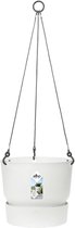 Elho Greenville Hangschaal 24 - Hangpot voor Buiten - 100% Gerecycled Plastic - Ø 23.5 x H 20.5 cm - Wit