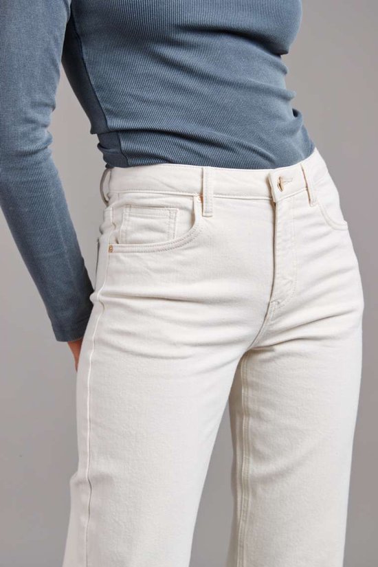 Pantalon Toxik3 taille haute coupe droite crème