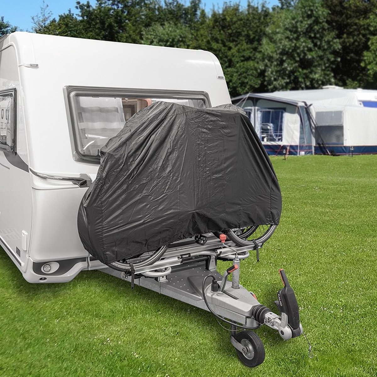Caravan dissel fietsen beschermhoes 162 x 100 cm - Caravan dissel toebehoren/accessoires